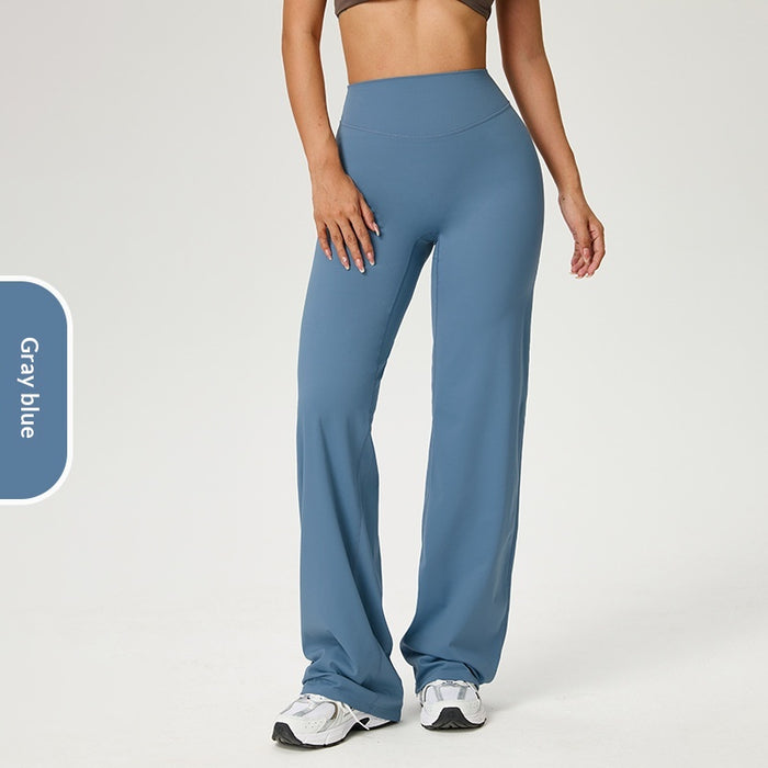 Women's Casual High-waisted Straight-leg Pants