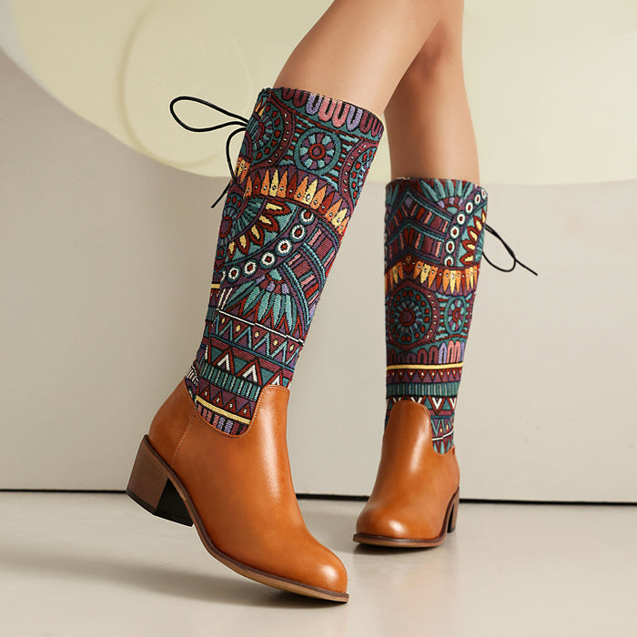 High-jacquard Ethnic-style Ribbon, YunnanMyanmar-inspired Boots