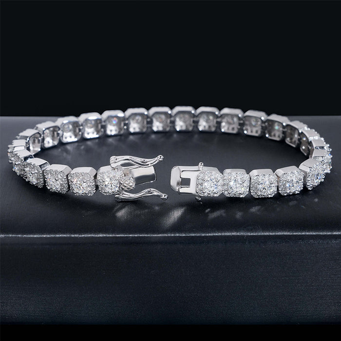 Hip-hop Moissanite Bracelet For Men And Women