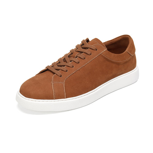 Washed Leather Sneakers Mens Casual Leather Shoes