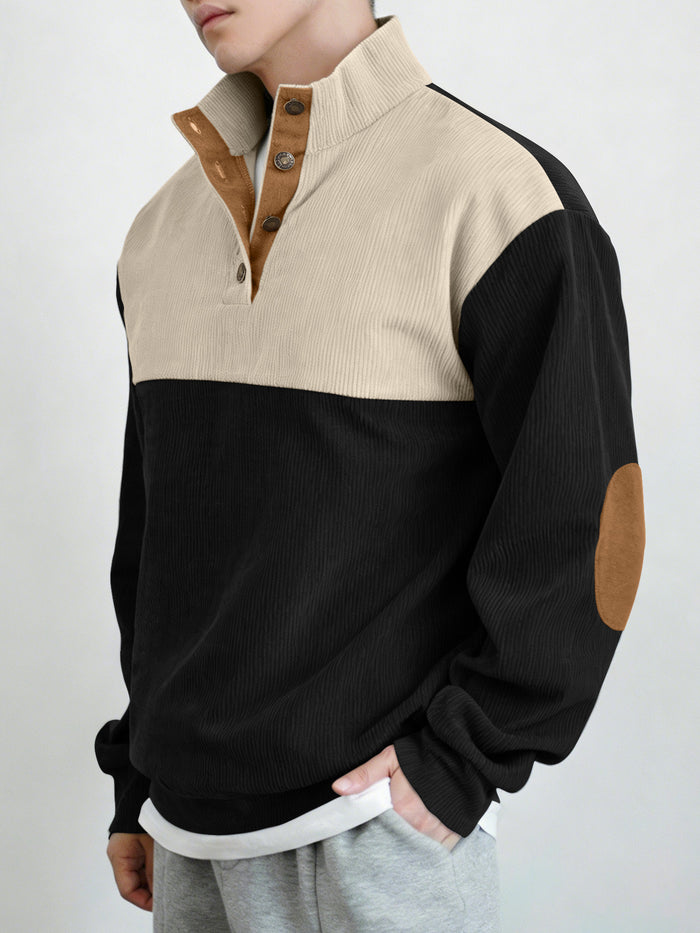 New Autumn Winter Men's Outdoor Jacket Amazon Corduroy Casual Stand Up Collar Long Sleeved Hoodie  In Stock On Amazon