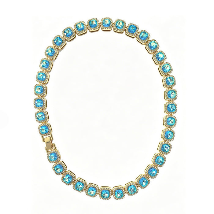 12mm Glass Beads T01 Rock Candy Necklace