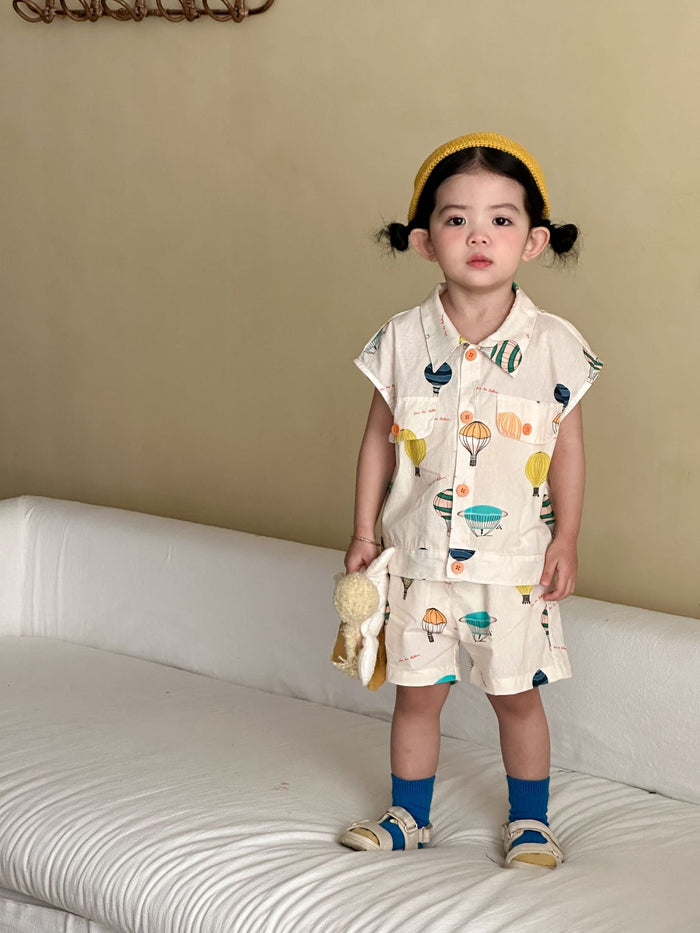 Thin Summer Shirt Set For Children