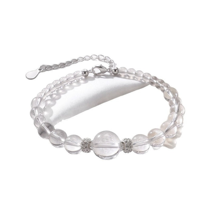 Natural White Crystal Bracelet