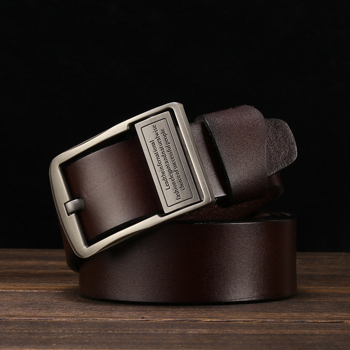 Factory Direct Explosion Leather Belt Men's Leather Belt Retro Pure Leather Belt Men's A Generation Of Hair