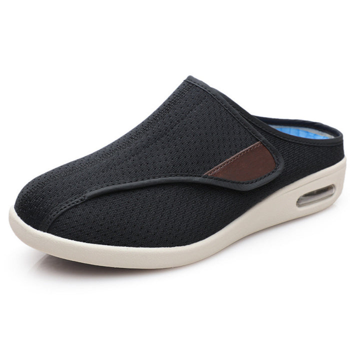 Half-sole Elderly Shoes With A Wide Opening Casual Style
